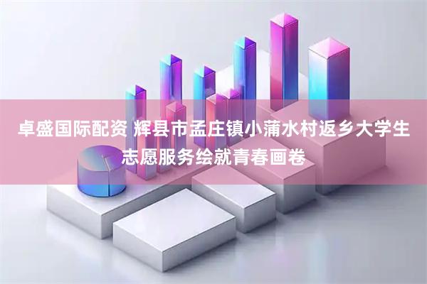 卓盛国际配资 辉县市孟庄镇小蒲水村返乡大学生志愿服务绘就青春画卷